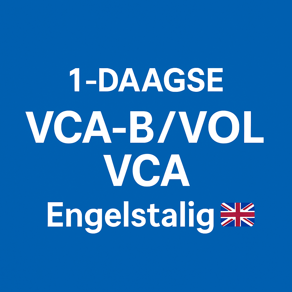 1 daagse VCA-B/VOL VCA Engelstalig
